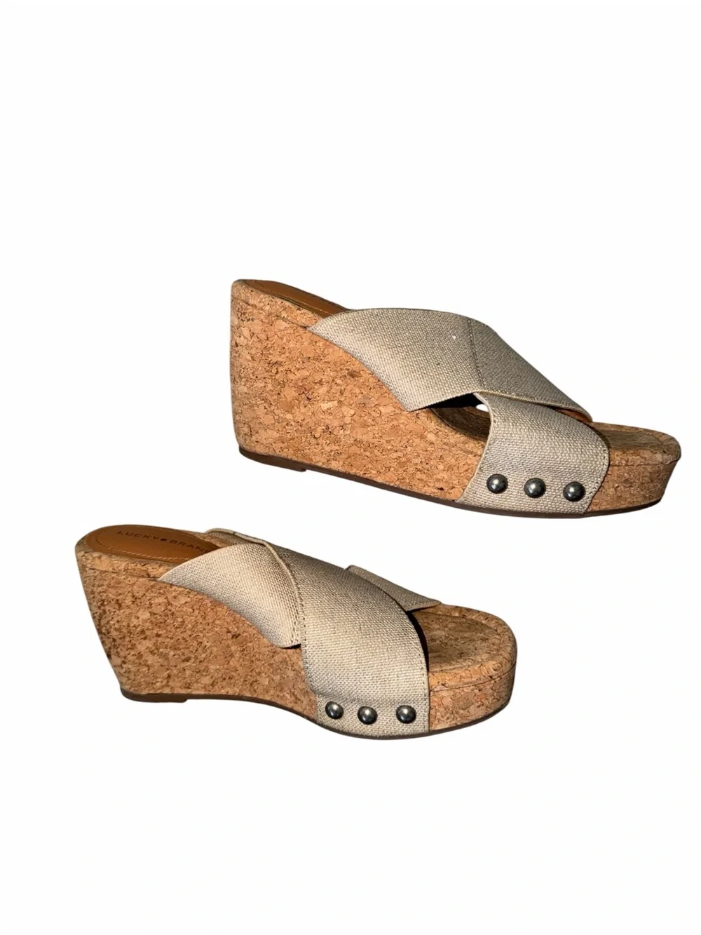Lucky Brand Women's Valmai Platform Wedge Sandals size 8.5